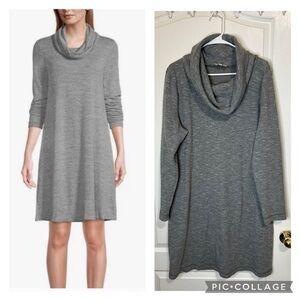 Loft Outlet Lounge Cowl Neck Stretch Tunic Dress 3/4 Sleeve
Gray Size XL